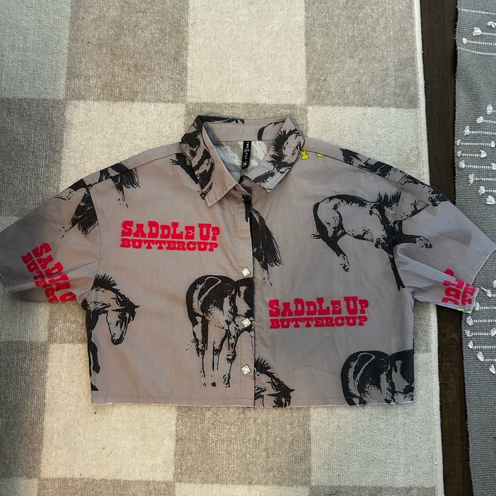 Western Giddy Up Crop Top